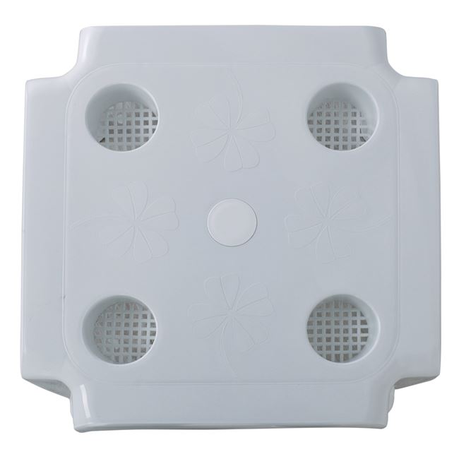 Τραπεζάκι βοηθητικό "FREDDO" πλαστικό σε λευκό χρώμα 44x44x38