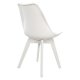 Καρέκλα "VEGAS" από PP/PU σε χρώμα λευκό 47,5x55x82