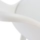 Καρέκλα "VEGAS" από PP/PU σε χρώμα λευκό 47,5x55x82
