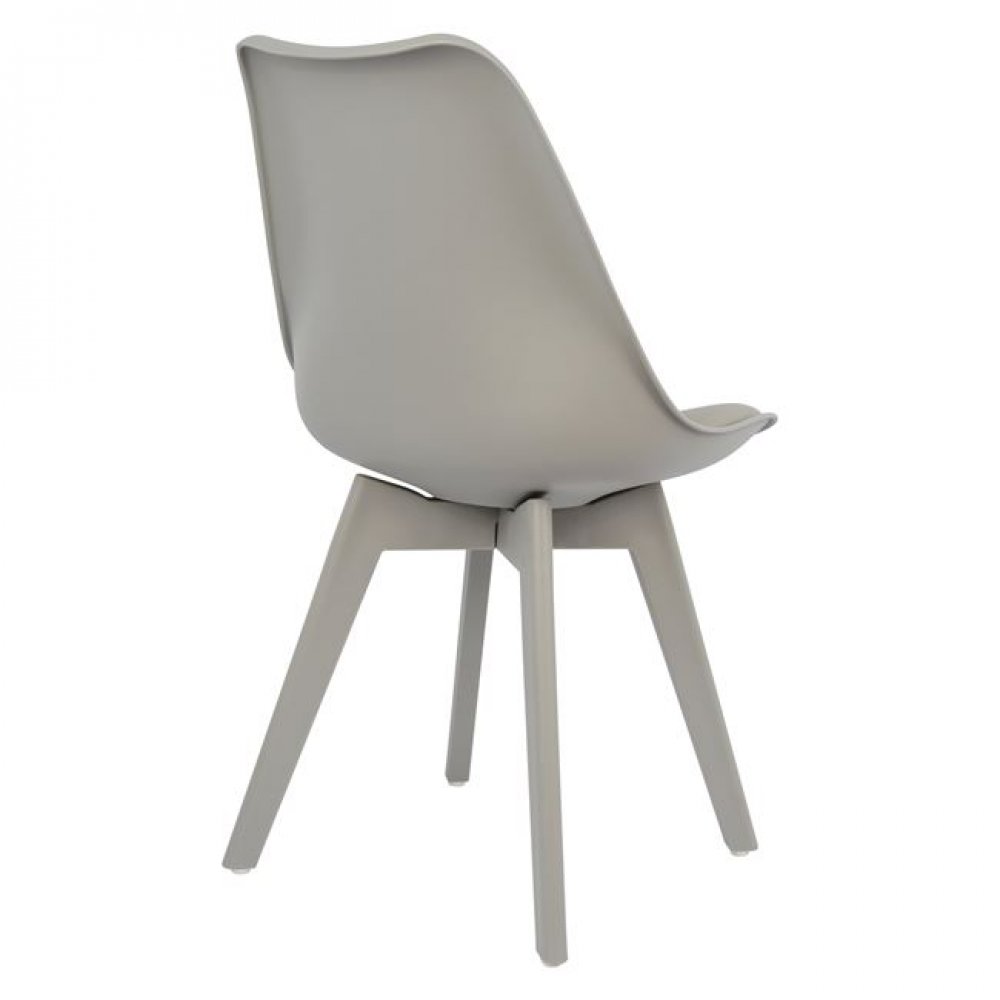 Καρέκλα "VEGAS" από PP/PU σε χρώμα γκρι 46x58x82