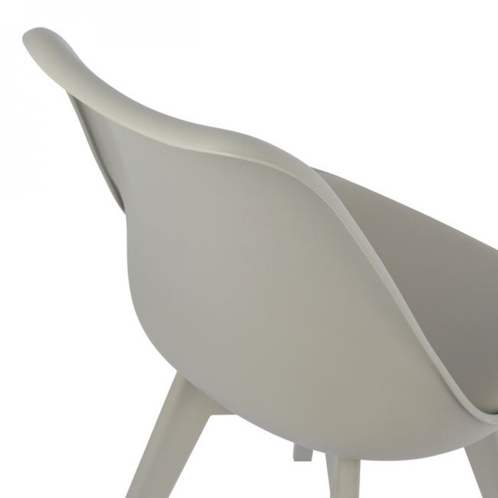 Καρέκλα "VEGAS" από PP/PU σε χρώμα γκρι 46x58x82