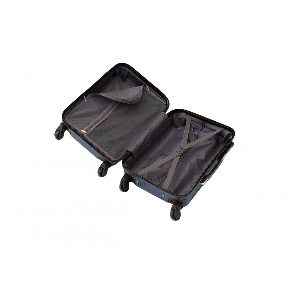Βαλίτσα καμπίνας "POLAR" με σκληρό περίβλημα σε χρώμα μπλε 38x22,5x57