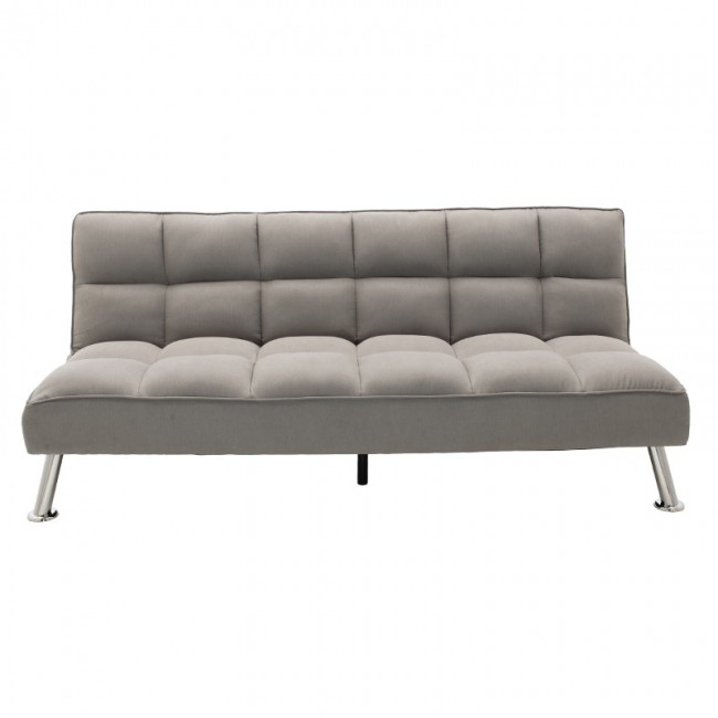 Καναπές-κρεβάτι "REBEL" υφασμάτινος σε χρώμα γκρι ανοιχτό 189x92x82