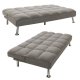 Καναπές-κρεβάτι "REBEL" υφασμάτινος σε χρώμα γκρι ανοιχτό 189x92x82