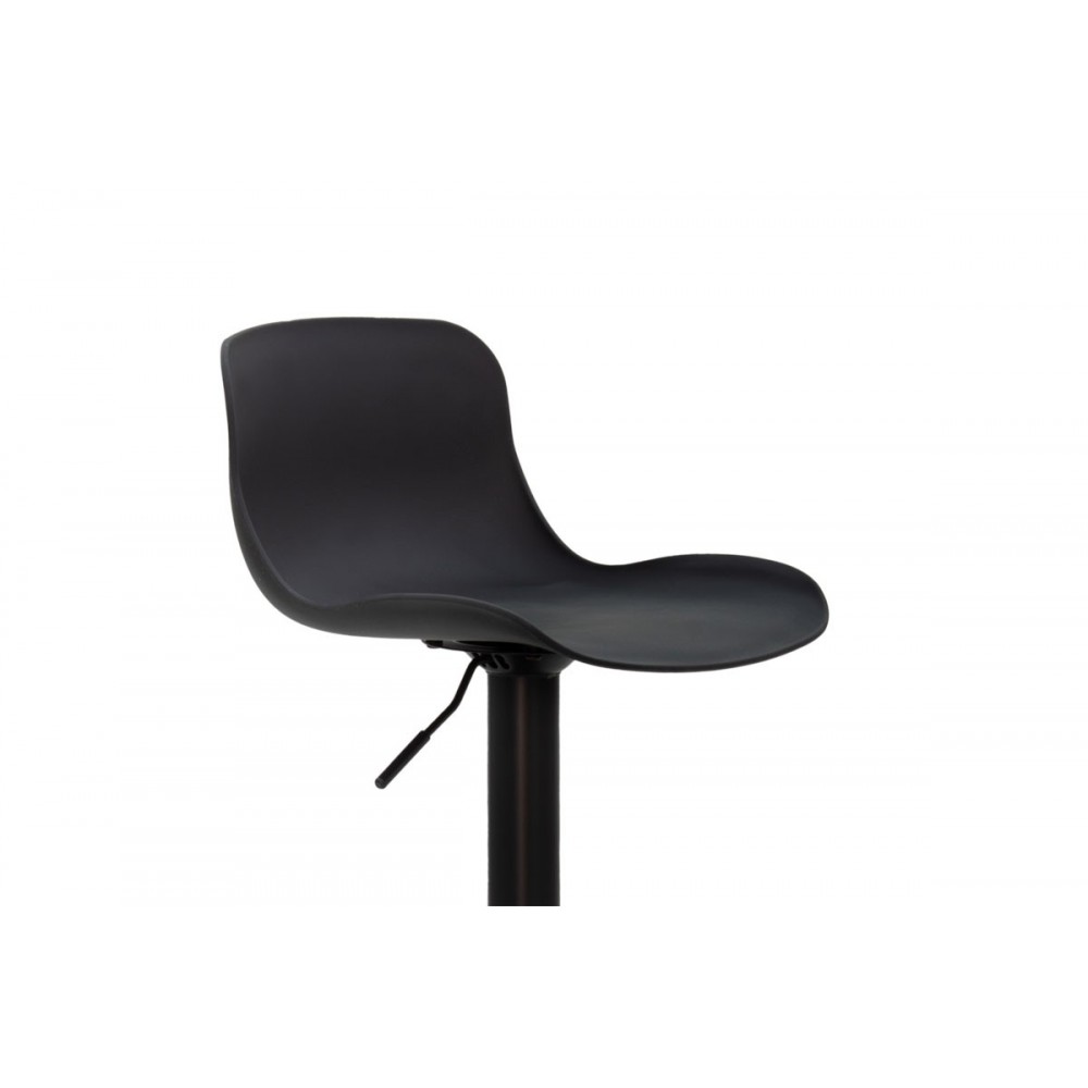 Σκαμπό μπαρ "WALDEN" από PP-μέταλλο σε μαύρο χρώμα 40x43x80-100