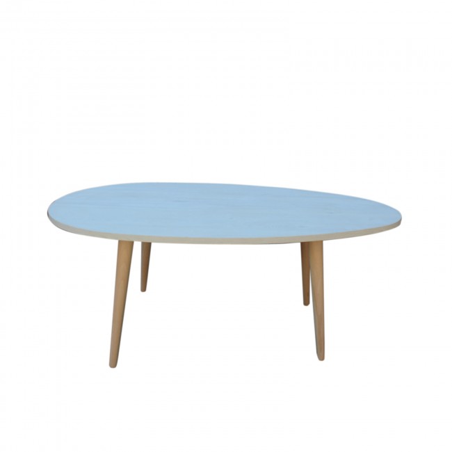 Τραπέζι σαλονιού "KING" σε χρώμα λευκό ρουστικ 98x60x39