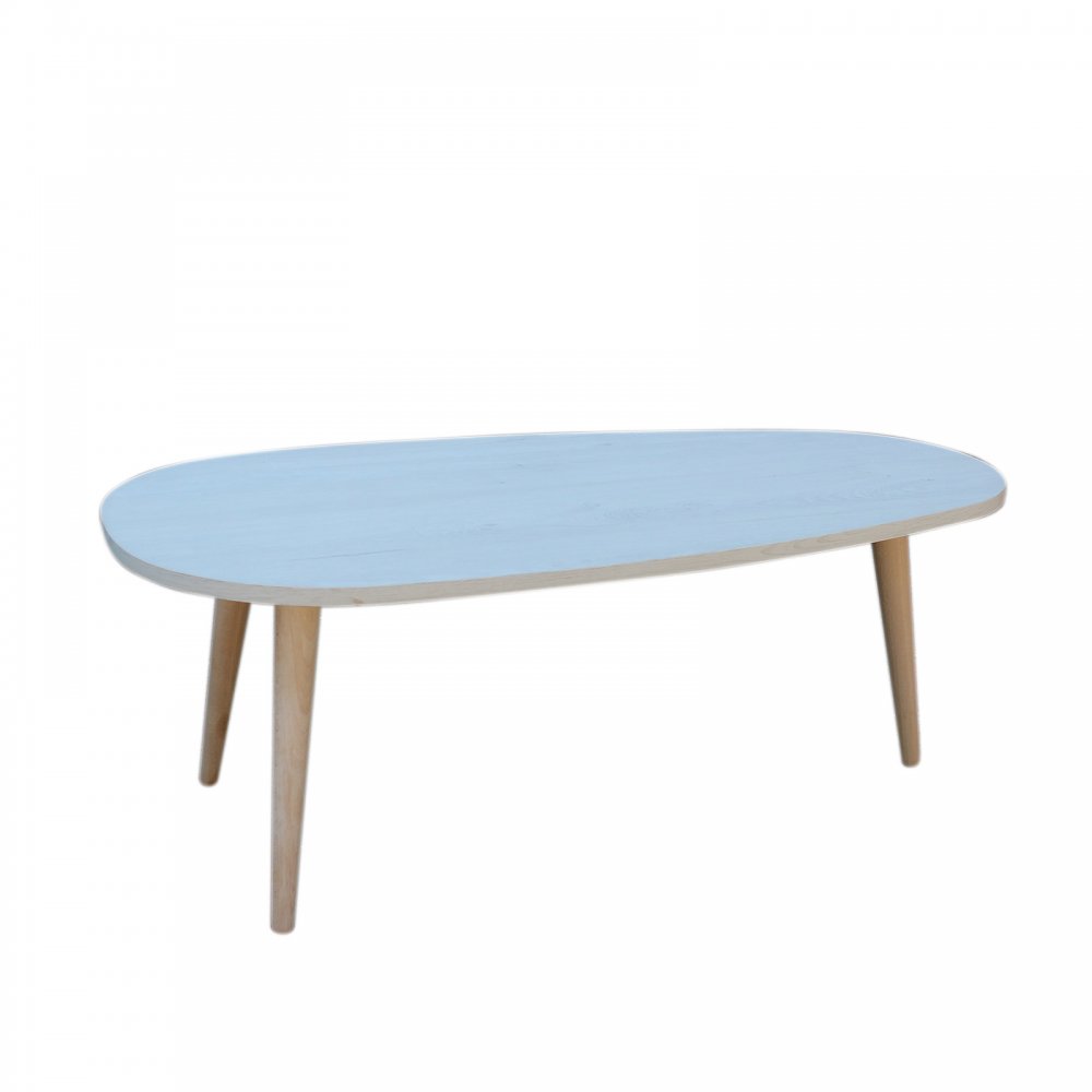 Τραπέζι σαλονιού "LEFT" χρώματος λευκό ρουστίκ 88,5x47,5x33