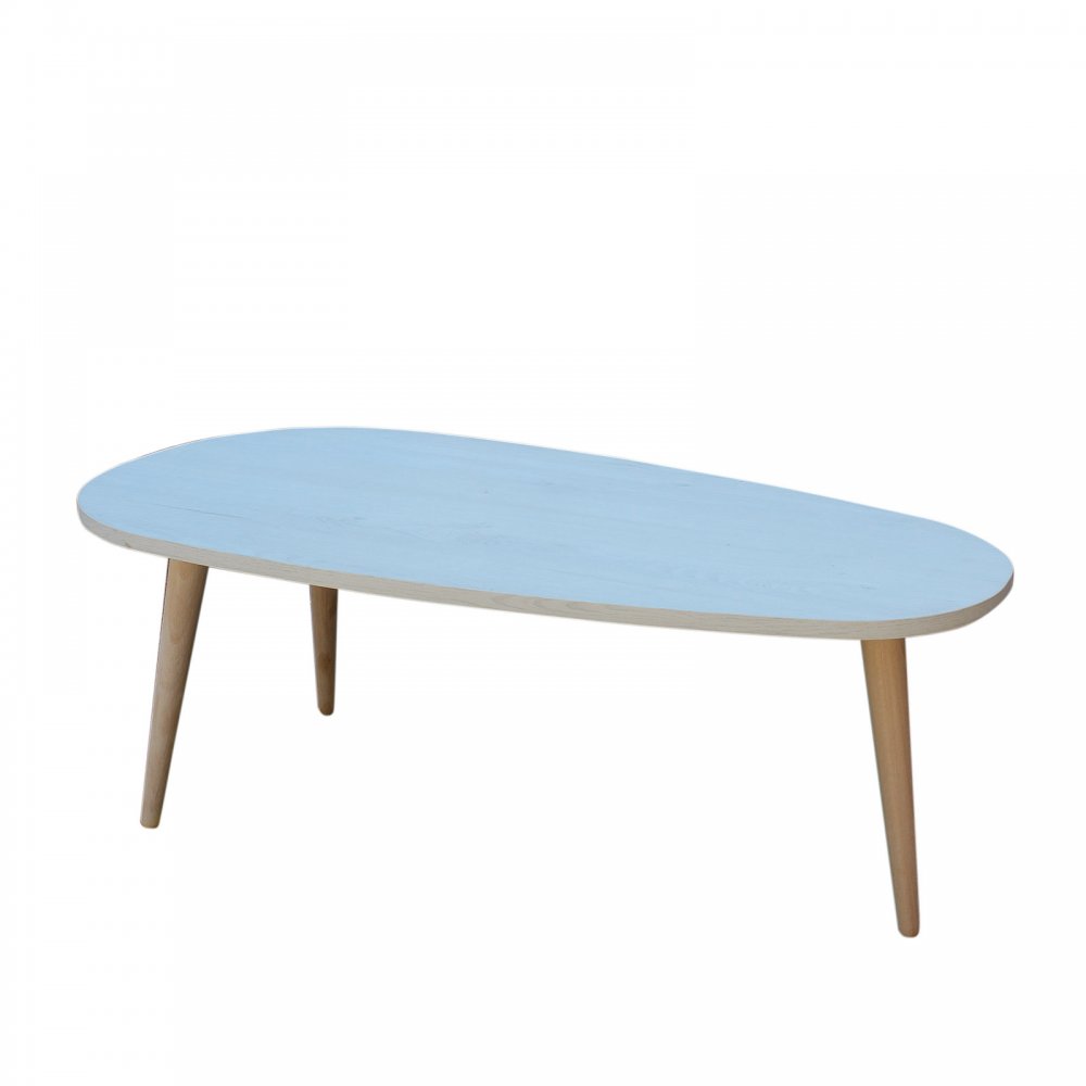 Τραπέζι σαλονιού "LEFT" χρώματος λευκό ρουστίκ 88,5x47,5x33
