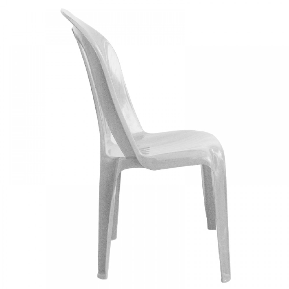 Καρέκλα "POSEIDON" πλαστική σε χρώμα λευκό 42x49x86