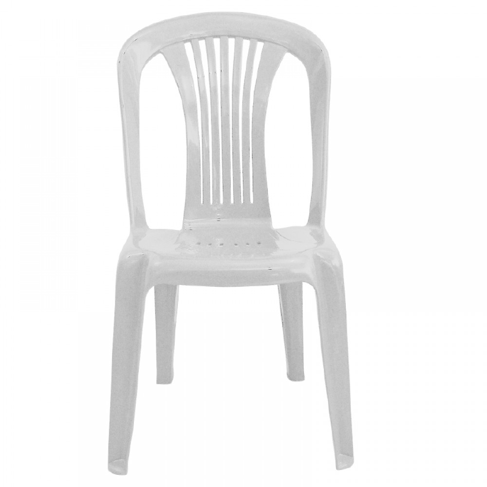 Καρέκλα "POSEIDON" πλαστική σε χρώμα λευκό 42x49x86