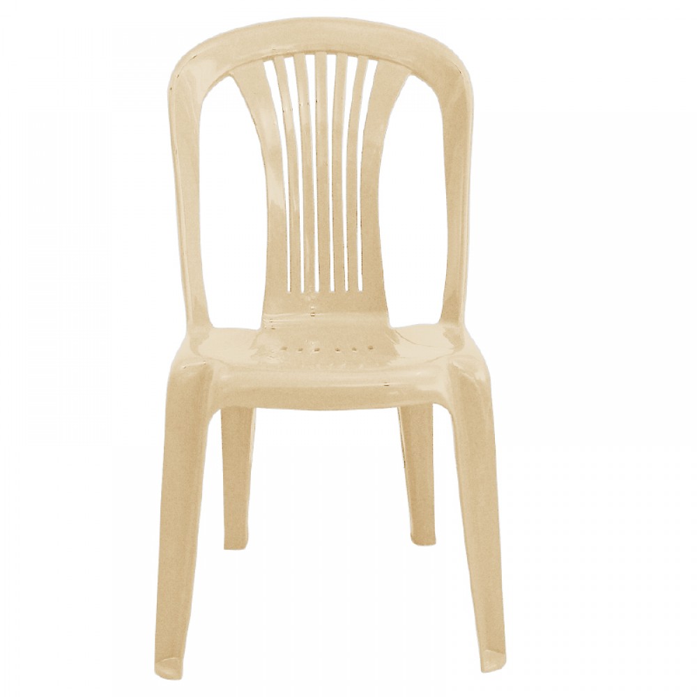 Καρέκλα "POSEIDON" πλαστική σε χρώμα μπεζ 42x49x86