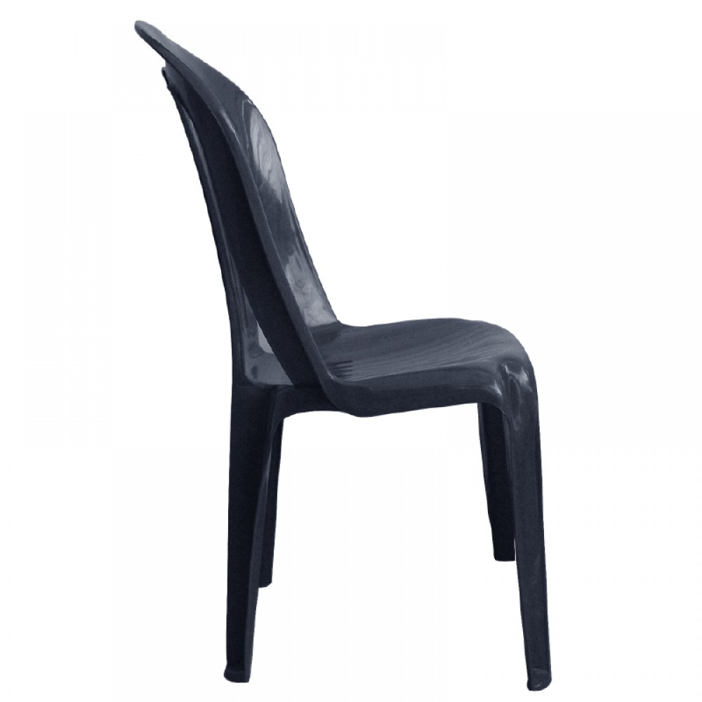 Καρέκλα "POSEIDON" πλαστική σε χρώμα ανθρακί 42x49x86