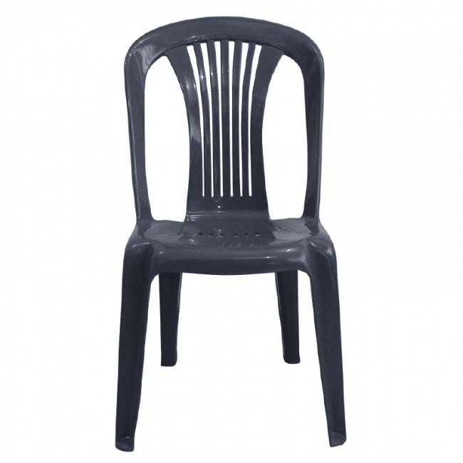 Καρέκλα "POSEIDON" πλαστική σε χρώμα ανθρακί 42x49x86