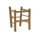 Καρέκλα καφενείου Santorini χιαστή καρυδί ξύλο 42x40x89εκ