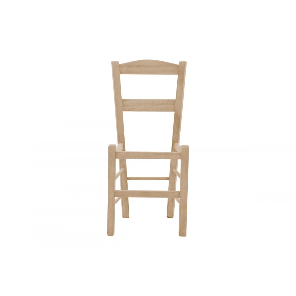 Καρέκλα καφενείου επιλοχία Santor άβαφο ξύλο 42x40x89εκ