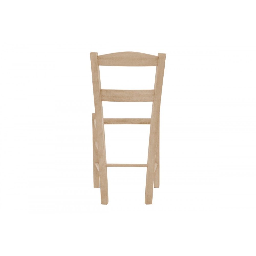 Καρέκλα καφενείου επιλοχία Santor άβαφο ξύλο 42x40x89εκ