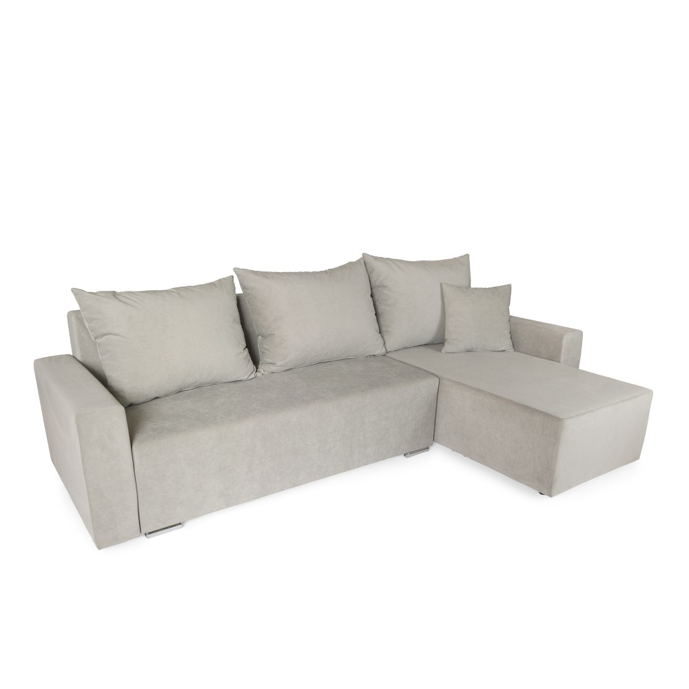 Γωνιακός καναπές-κρεβάτι αριστερή γωνία Bell μπεζ 250x150x88