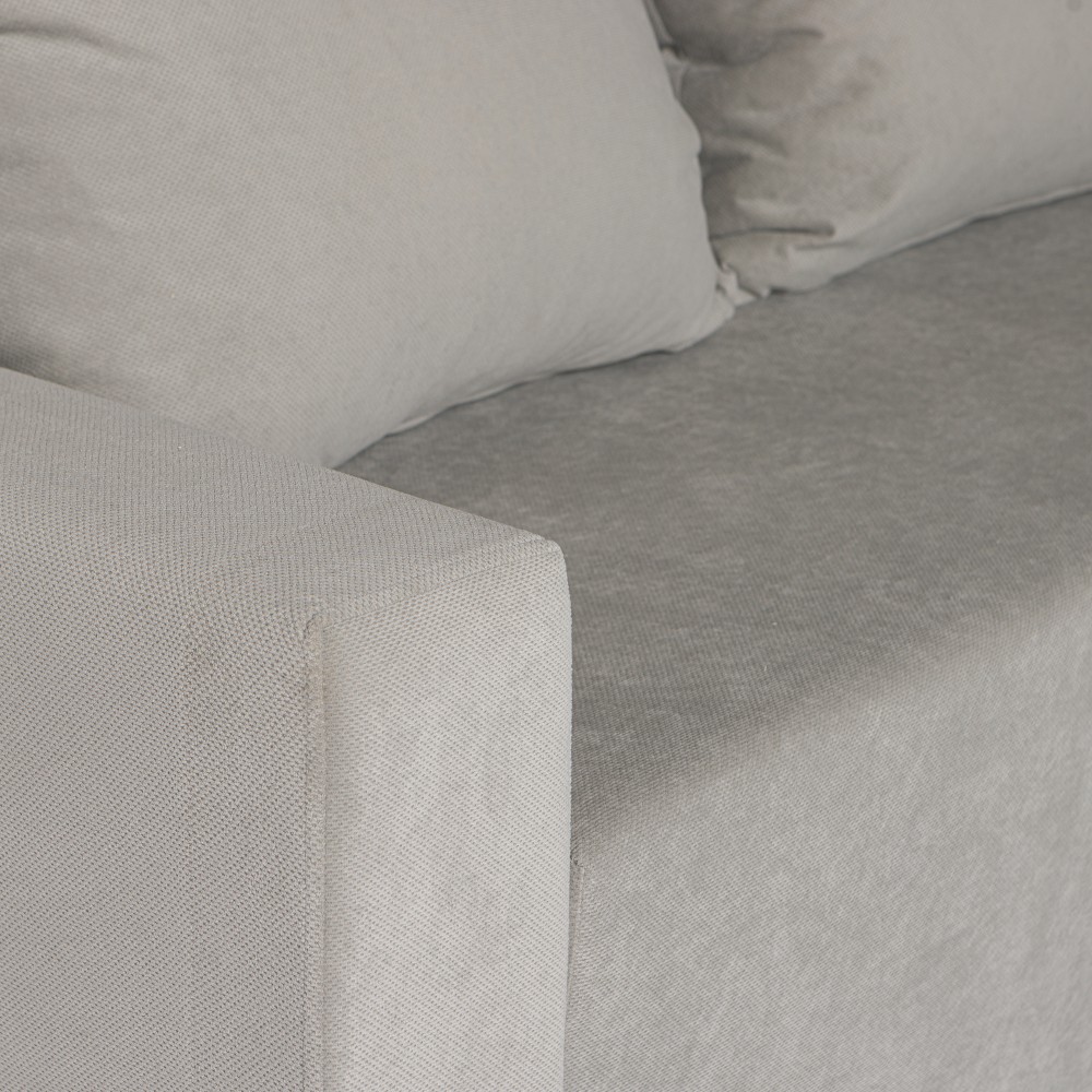 Γωνιακός καναπές-κρεβάτι αριστερή γωνία Bell μπεζ 250x150x88