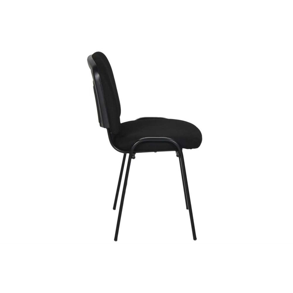 Καρέκλα γραφείου επισκέπτη υφασμάτινη σε χρώμα μαύρο 54x50x72