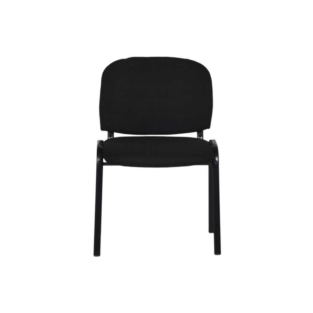 Καρέκλα γραφείου επισκέπτη υφασμάτινη σε χρώμα μαύρο 54x50x72