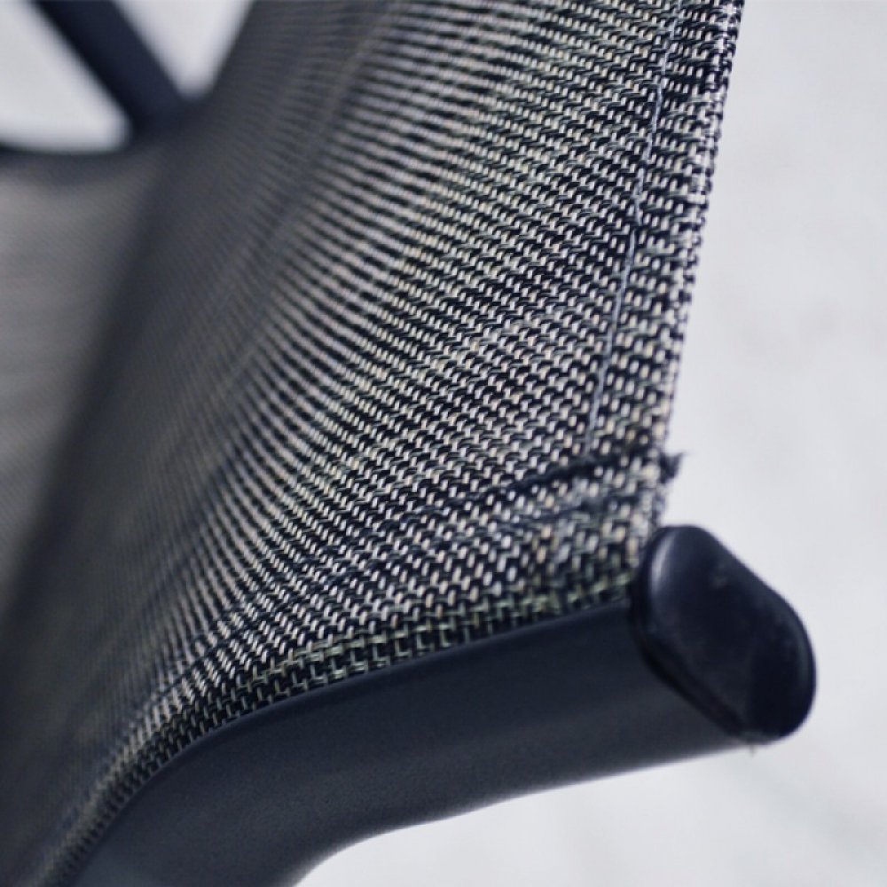 Πολυθρόνα "ELEVANTO" μεταλλική με textilene σε χρώμα γκρι σκούρο 70x56x94