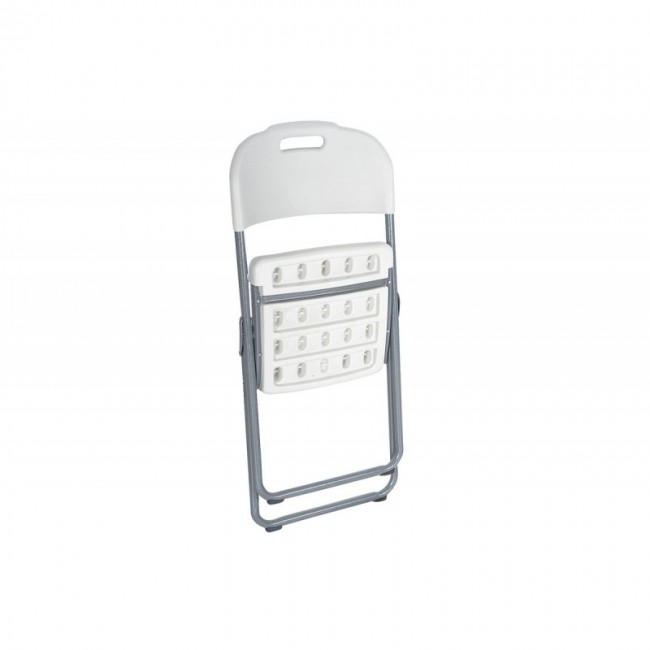 Καρέκλα πτυσσόμενη πολυπροπυλενίου σε λευκό χρώμα 40x44x110