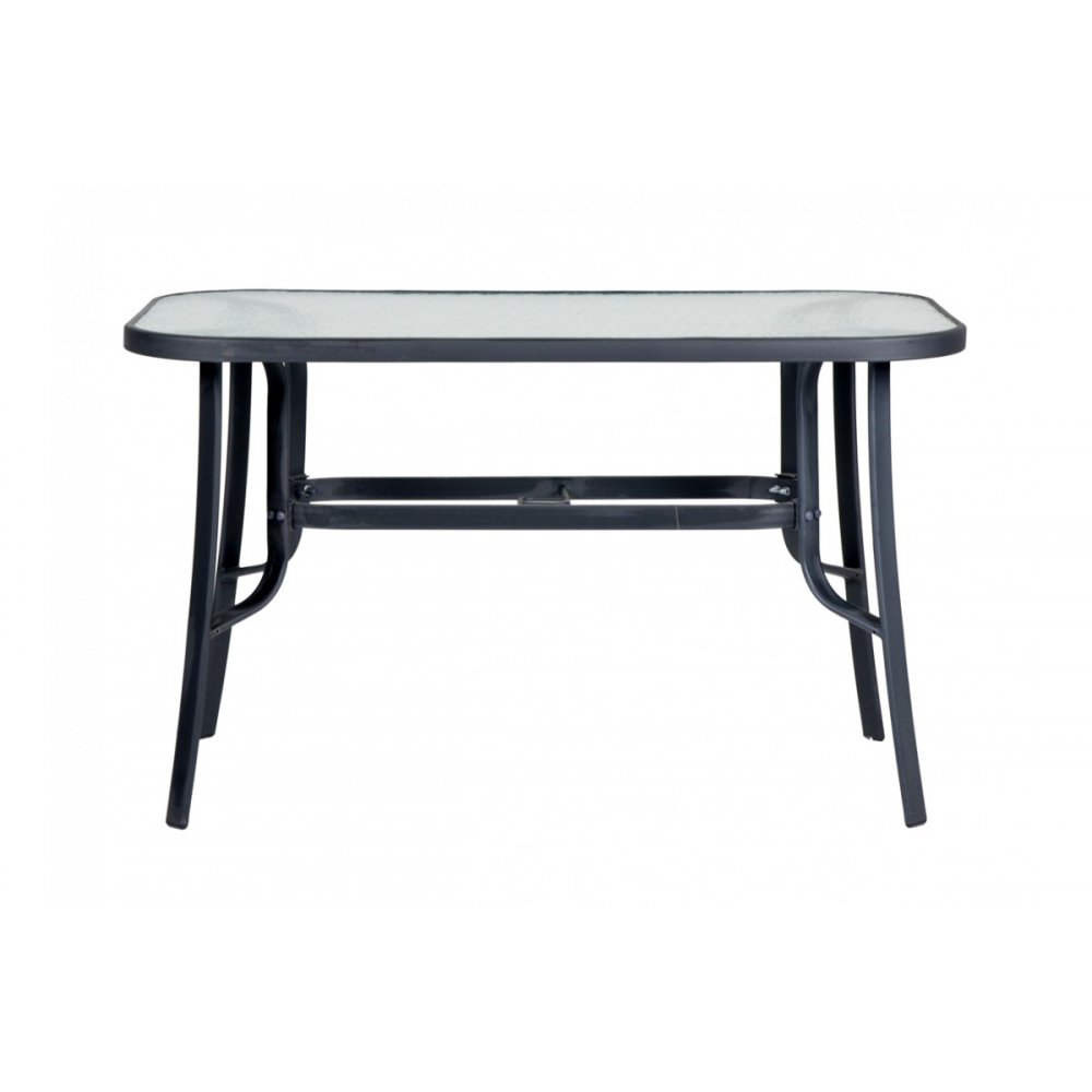 Τραπέζι "LOGA" μεταλλικό σε ανθρακί χρώμα 130x80x71