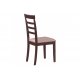 Καρέκλα τραπεζαρίας "SIMONA" από μασίφ ξύλο σε χρώμα σκούρο καρυδί 42x41x94