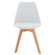Καρέκλα "ELSA" από ξύλο μασίφ σε χρώμα λευκό 52x48x82
