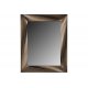Ορθογώνιος πλαστικός καθρέπτης σε χρώμα χρυσό 75x60