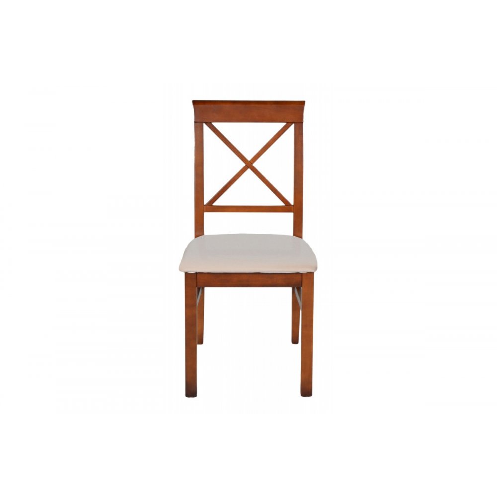 Καρέκλα από μασίφ ξύλο σε χρώμα καρυδί 47x53x95