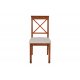 Καρέκλα από μασίφ ξύλο σε χρώμα καρυδί 47x53x95