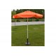 Ομπρέλα στρόγγυλη επαγγελματική με αδιάβροχο ύφασμα σε πορτοκαλί χρώμα