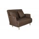 Καναπές-κρεβάτι "TITTI" διθέσιος υφασμάτινος σε καφέ χρώμα 101x85x87