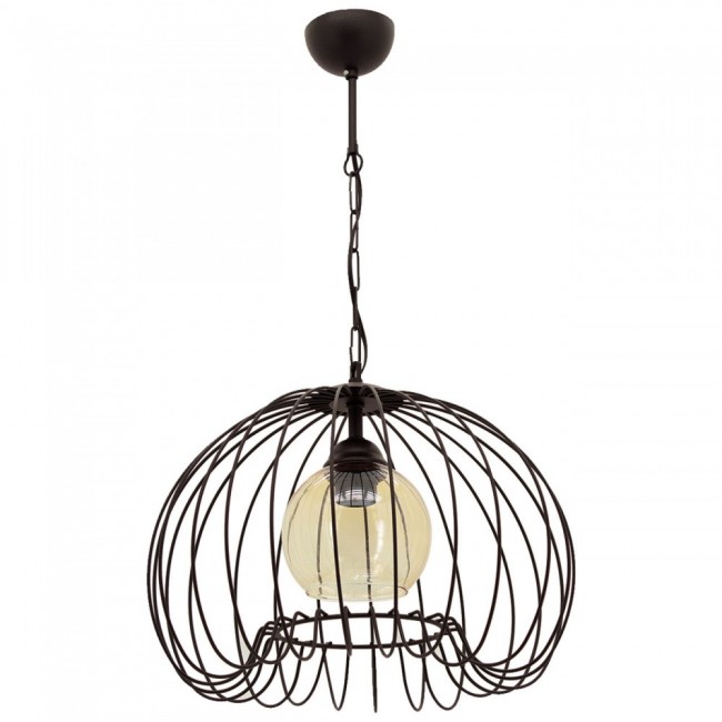 Φωτιστικό "DEMET" οροφής μονόφωτο μεταλλικό σε χρώμα μαύρο Φ37