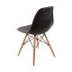 Καρέκλα "MALTA NEW" από μασίφ ξύλο σε χρώμα μαύρο 51x47x81