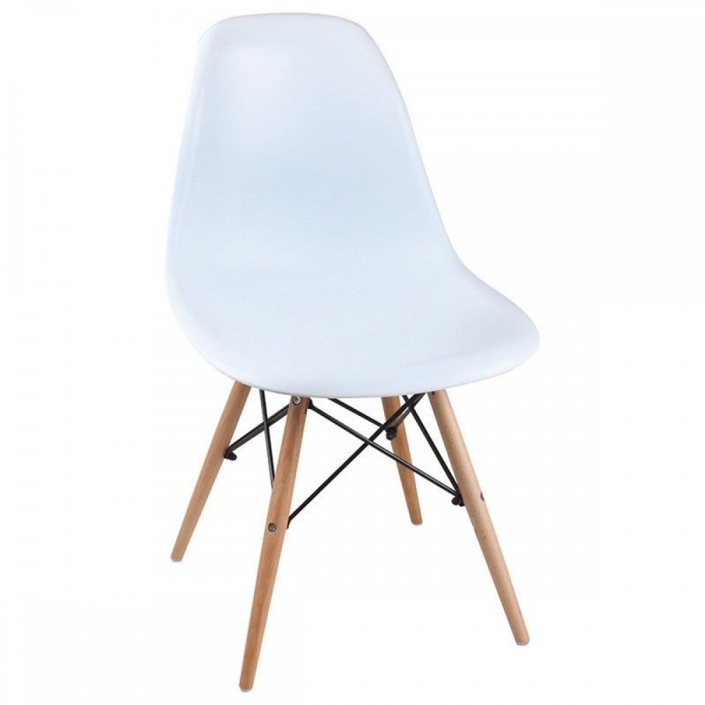 Καρέκλα "MALTA NEW" από μασίφ ξύλο σε χρώμα λευκό 51x47x81