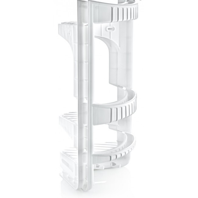 Ραφιέρα μπάνιου γωνιακή με 3 ράφια σε λευκό χρώμα 28x17,5x45