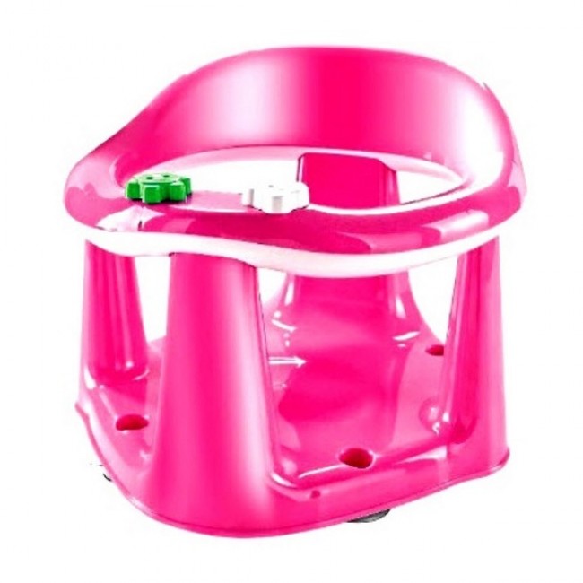 Παιδικό κάθισμα δαπέδου-μπάνιου σε ροζ χρώμα 33.5x31.6x25