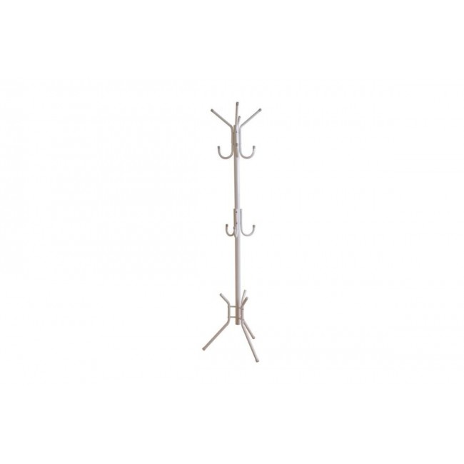 Καλόγερος "DINA" μεταλλικός με τρίποδη βάση σε χρώμα λευκό 38x38x176