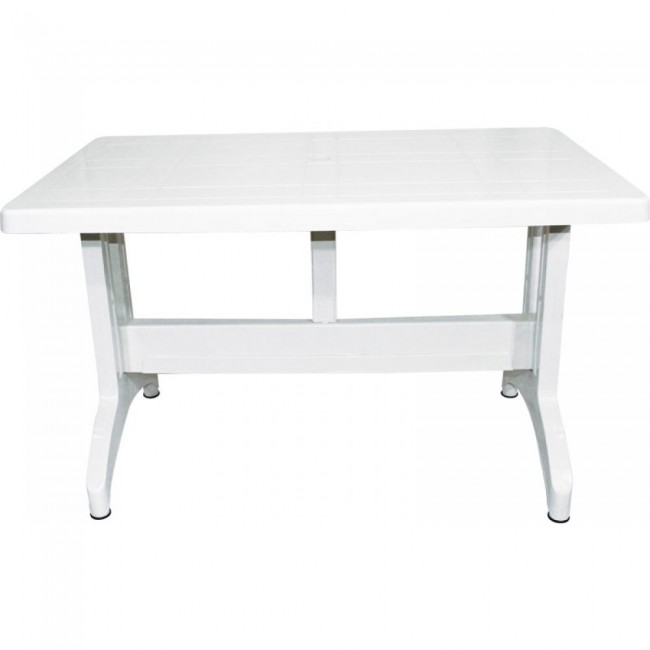 Τραπέζι "PLUTO" πλαστικό σε χρώμα λευκό 120x70