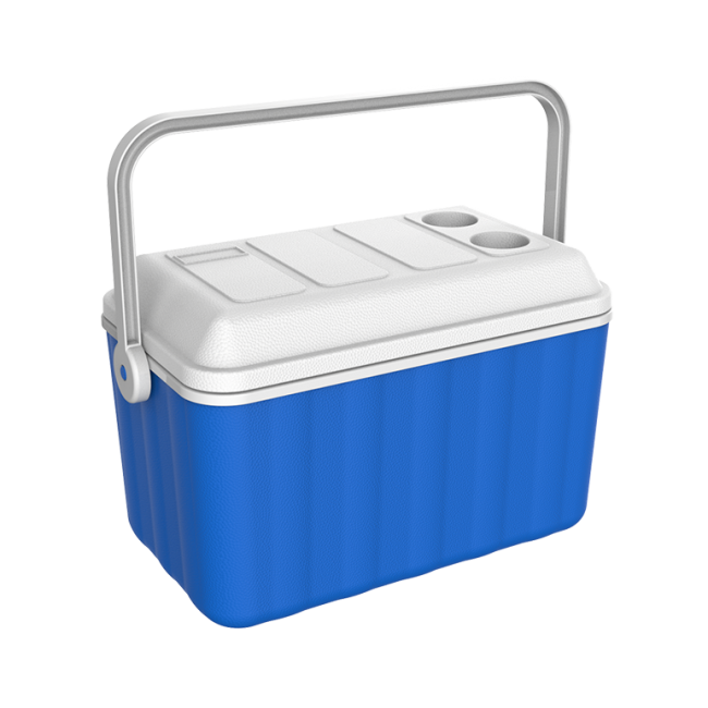 Φορητό ισοθερμικό ψυγείο 32lit. σε χρώμα μπλε-λευκό 56x32x35