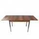 Τραπέζι "ROLLING" ορθογώνιο ανοιγόμενο από mdf/μέταλλο σε χρώμα καρυδί 110x70x75