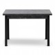 Τραπέζι "ROLLING" ορθογώνιο ανοιγόμενο από mdf/μέταλλο σε χρώμα μαύρο 110x70x75