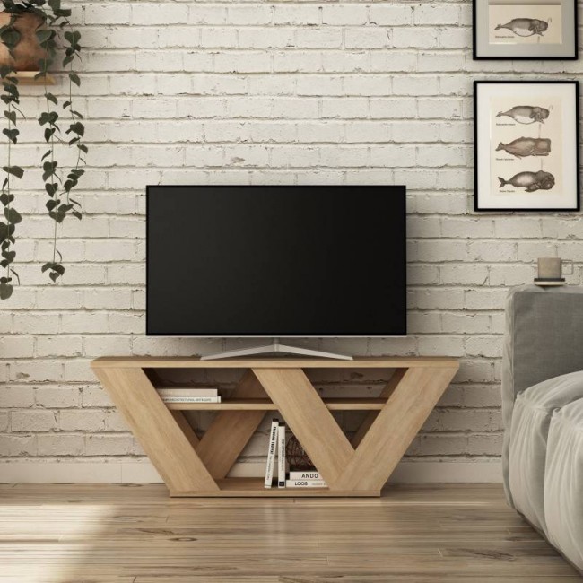 Έπιπλο τηλεόρασης "MINA" σε χρώμα σονόμα 110x30x40