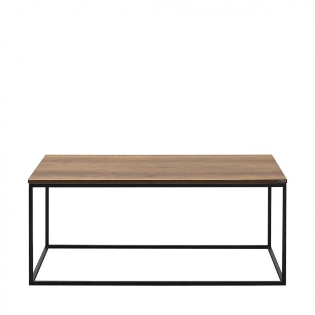 Τραπέζι σαλονιού "SQUARE" σε καρυδί/μαύρο χρώμα 100x60x42