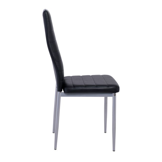 Καρέκλα Sam klikareto μέταλλο-PU μαύρο 41x46x98