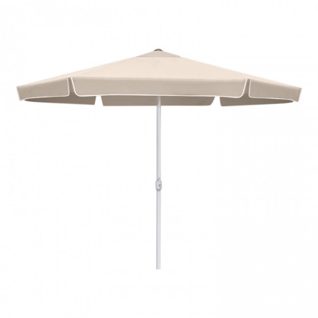 Ομπρέλα στρόγγυλη από αλουμίνιο/ύφασμα σε εκρού χρώμα Φ3μ