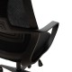 Πολυθρόνα γραφείου διευθυντή "SUNNY" με ύφασμα mesh χρώμα μαύρο 62x60x118/126