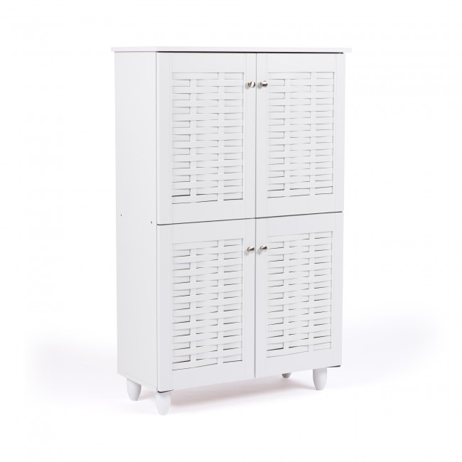 Παπουτσοθήκη-ντουλάπι REAL χρώμα λευκό 77x34x123